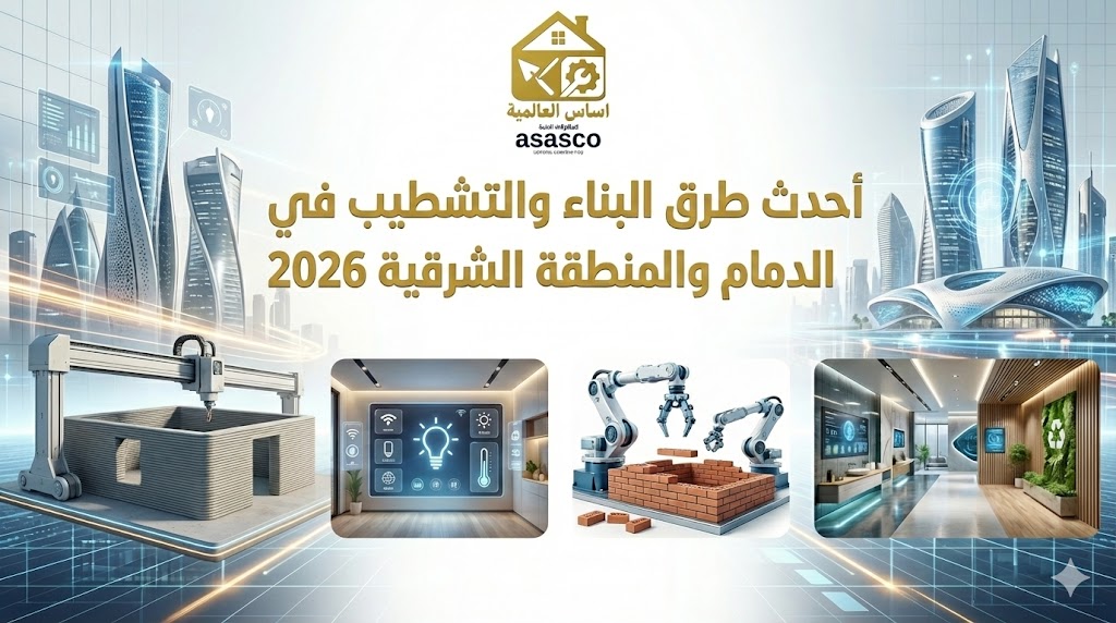 أحدث طرق البناء والتشطيب في الدمام والمنطقة الشرقية 2026