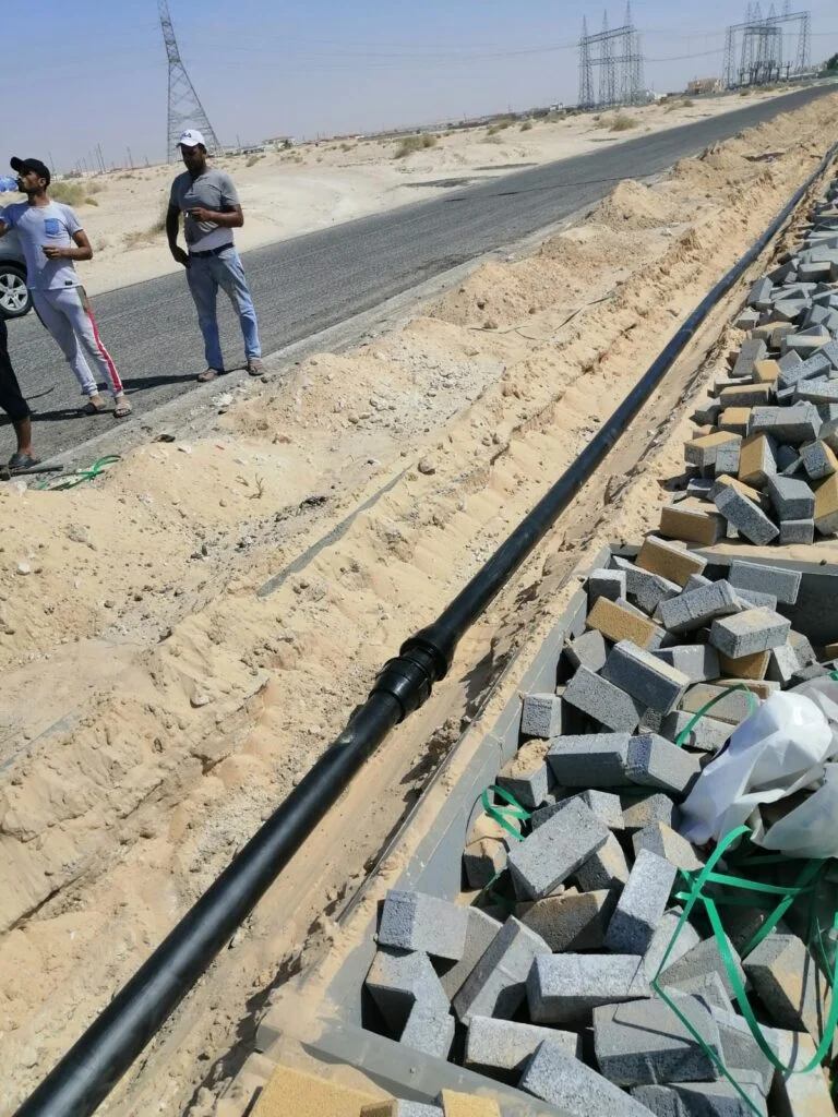 أعمال الحفريات والطرق