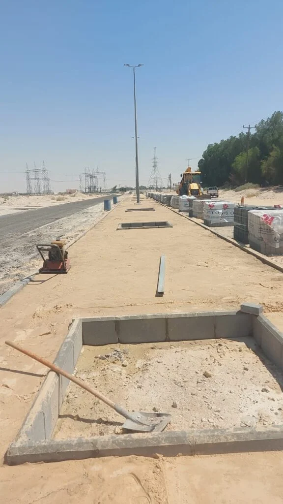 أعمال الحفريات والطرق