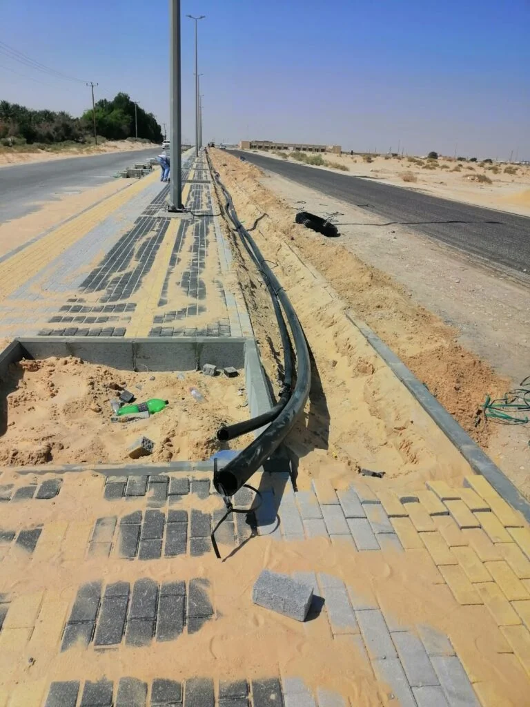 أعمال الحفريات والطرق