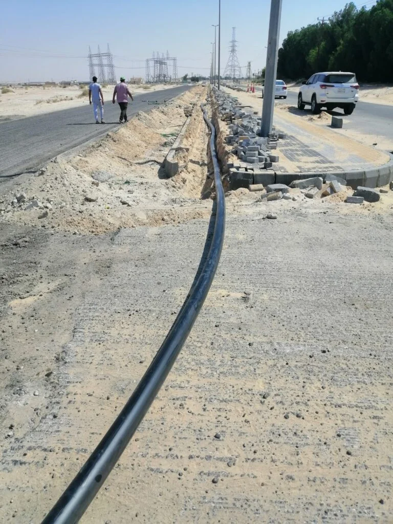 أعمال الحفريات والطرق