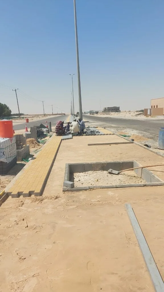 أعمال الحفريات والطرق