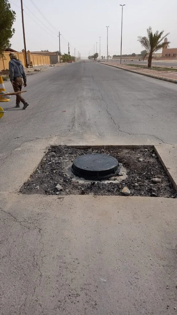 أعمال الحفريات والطرق