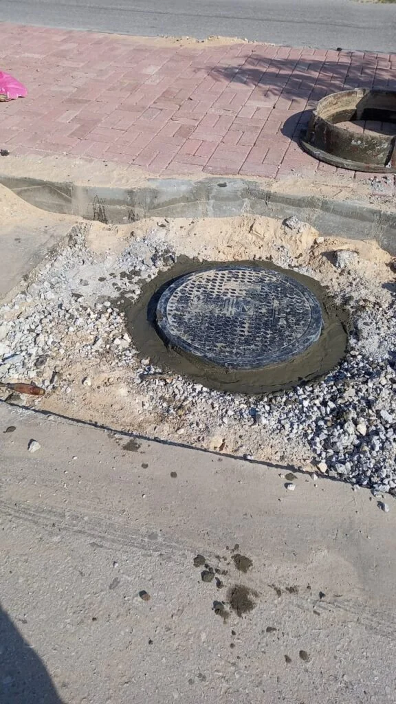 أعمال الحفريات والطرق