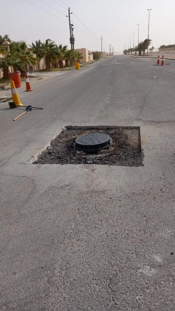 أعمال الحفريات والطرق